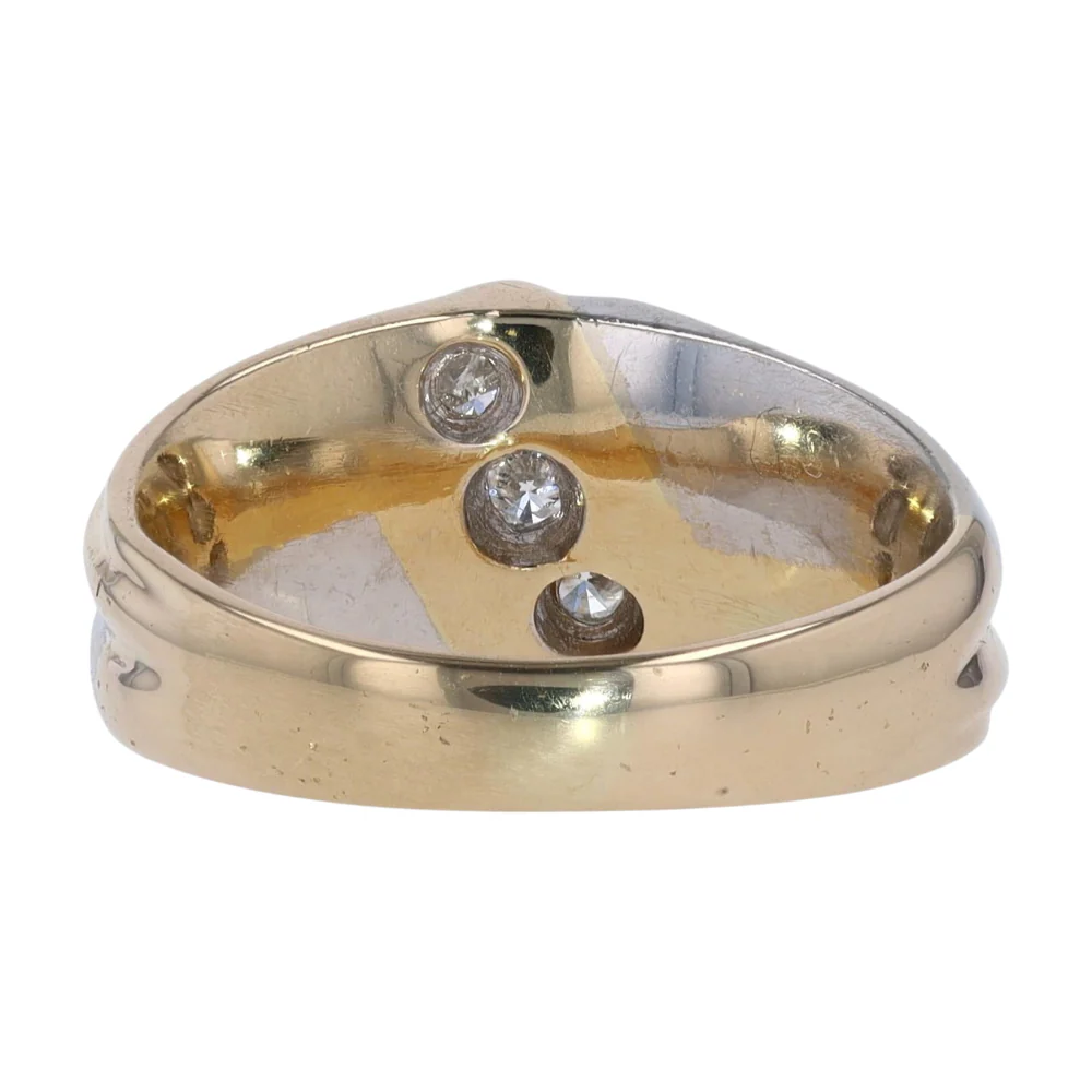 1/3 ctw 14K Two-Tone Gold Diamond Band - Image 3