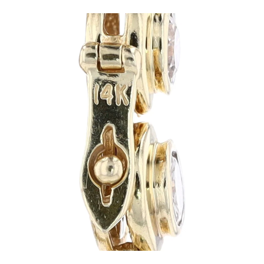 4 ctw 14K Yellow Gold Diamond Tennis Bracelet - Image 4