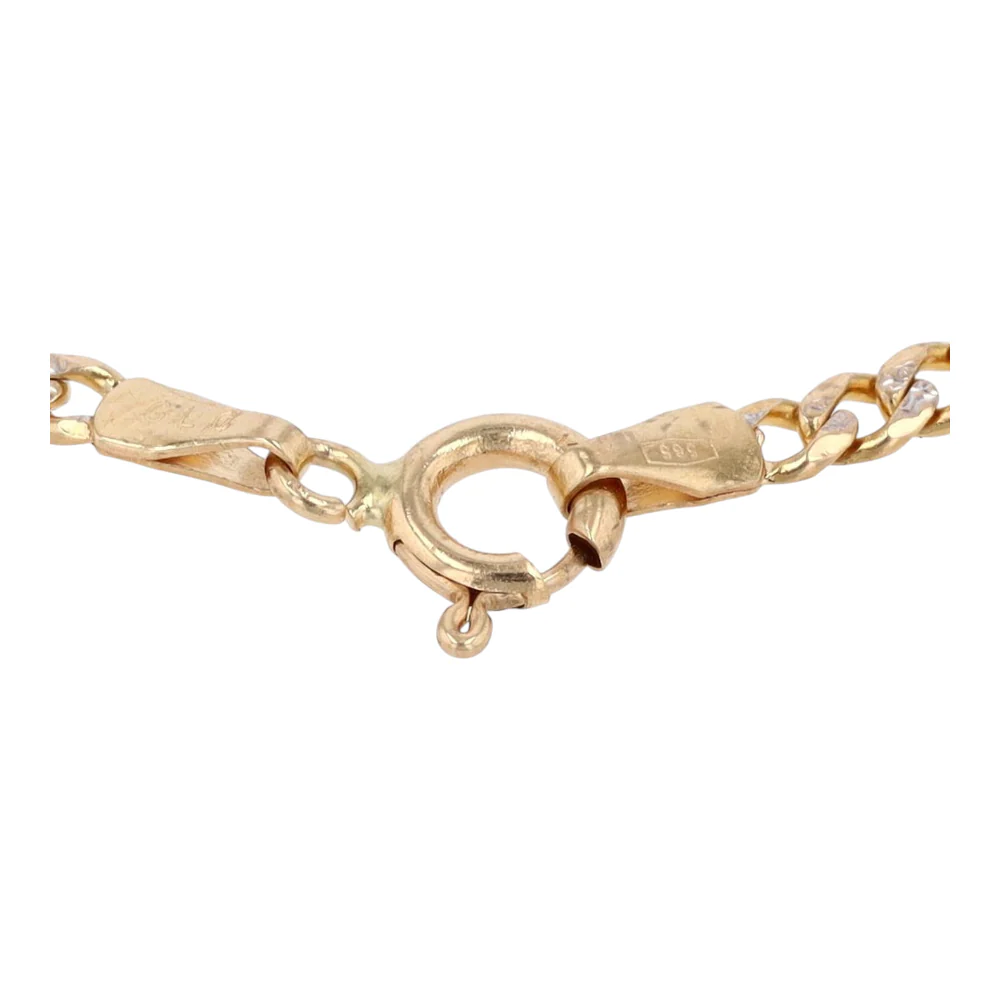 14K Two-Tone Gold Chain Bracelet - Image 2