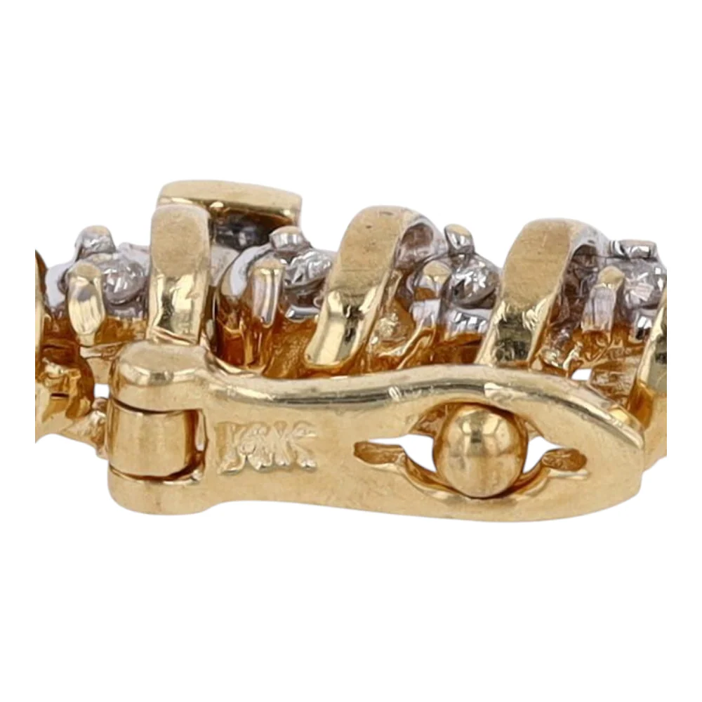 3/4 ctw 14K Yellow Gold Diamond Tennis Bracelet - Image 3