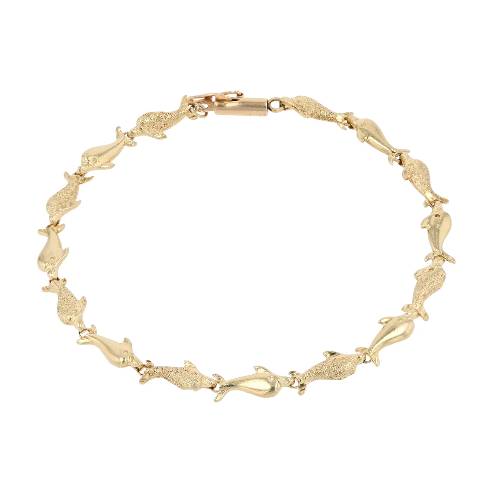 14K Yellow Gold Chain Bracelet