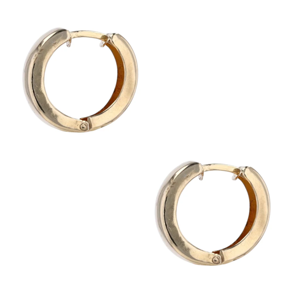 14K Yellow Gold Hoop Earrings - Image 2