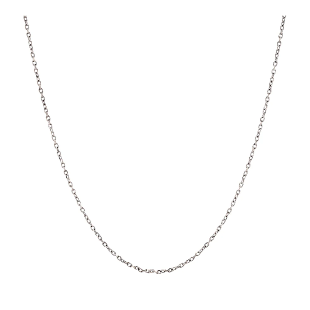 14K White Gold Chain Necklace