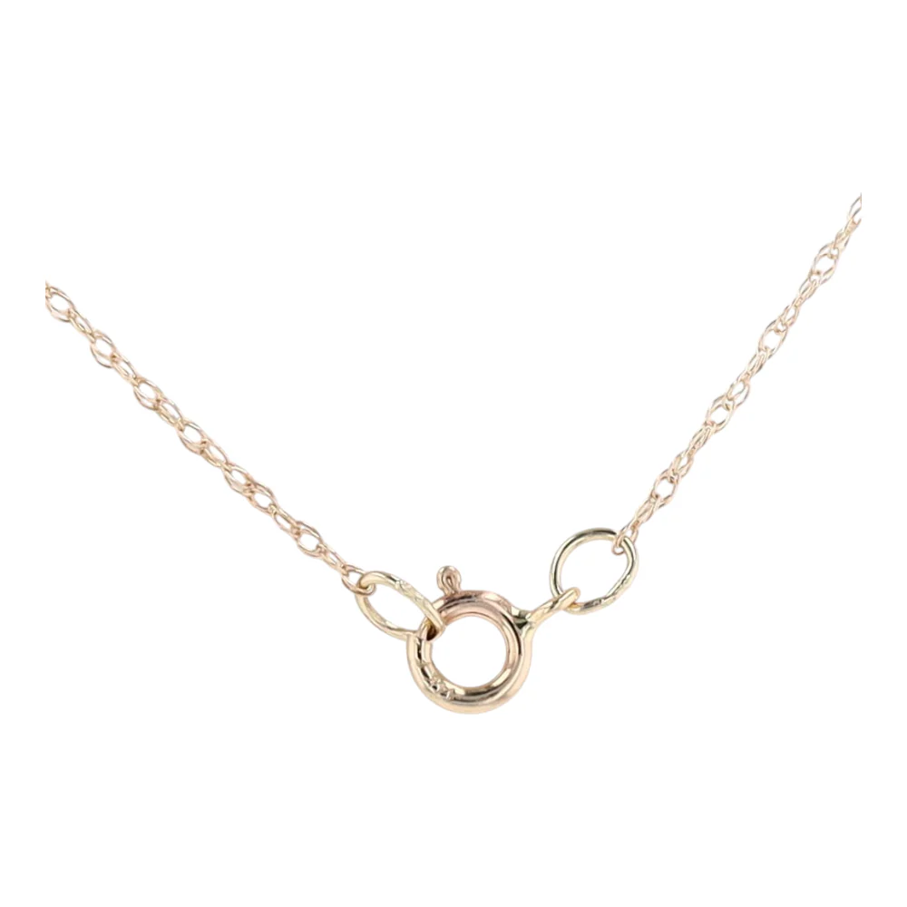 14K Tri-Tone Gold Pendant Necklace - Image 5