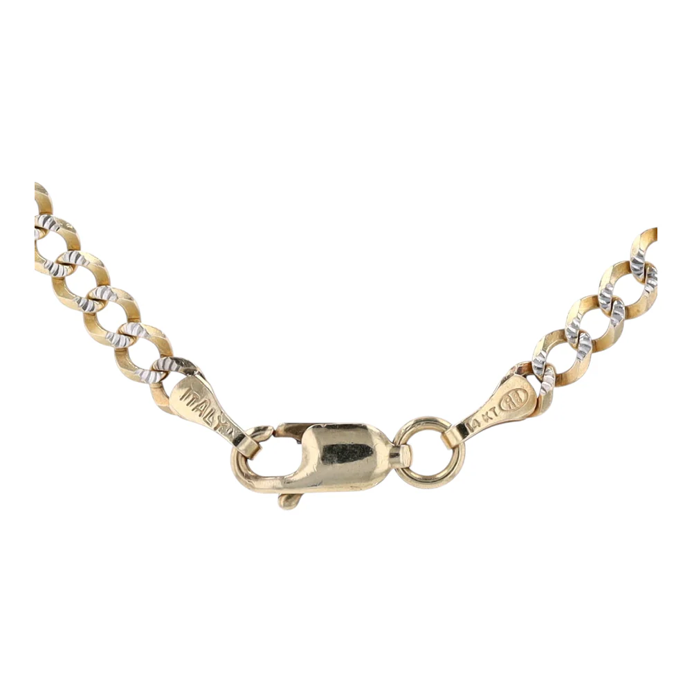 14K Two-Tone Gold Chain Necklace - Image 3