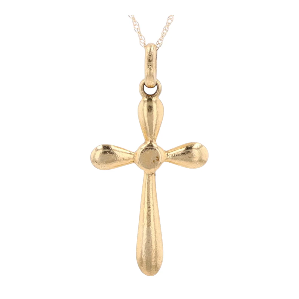 14K Yellow Gold Pendant Necklace - Image 4