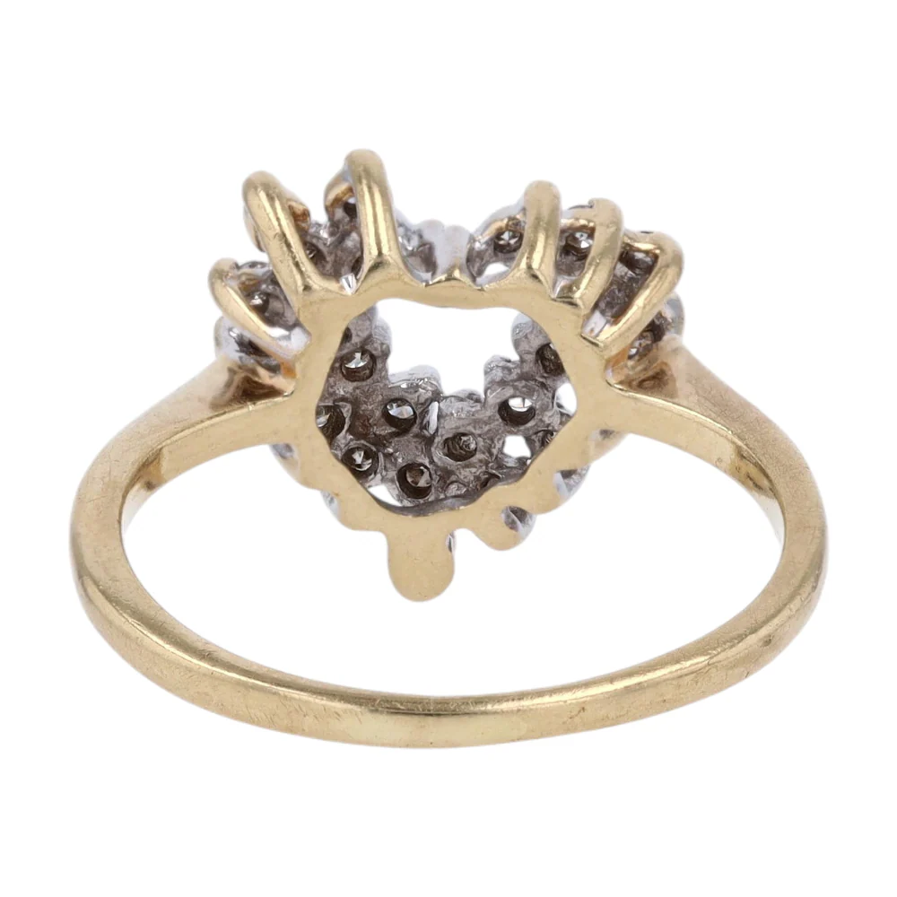 1/10 ctw 10K Yellow Gold Diamond Fashion Ring - Image 3