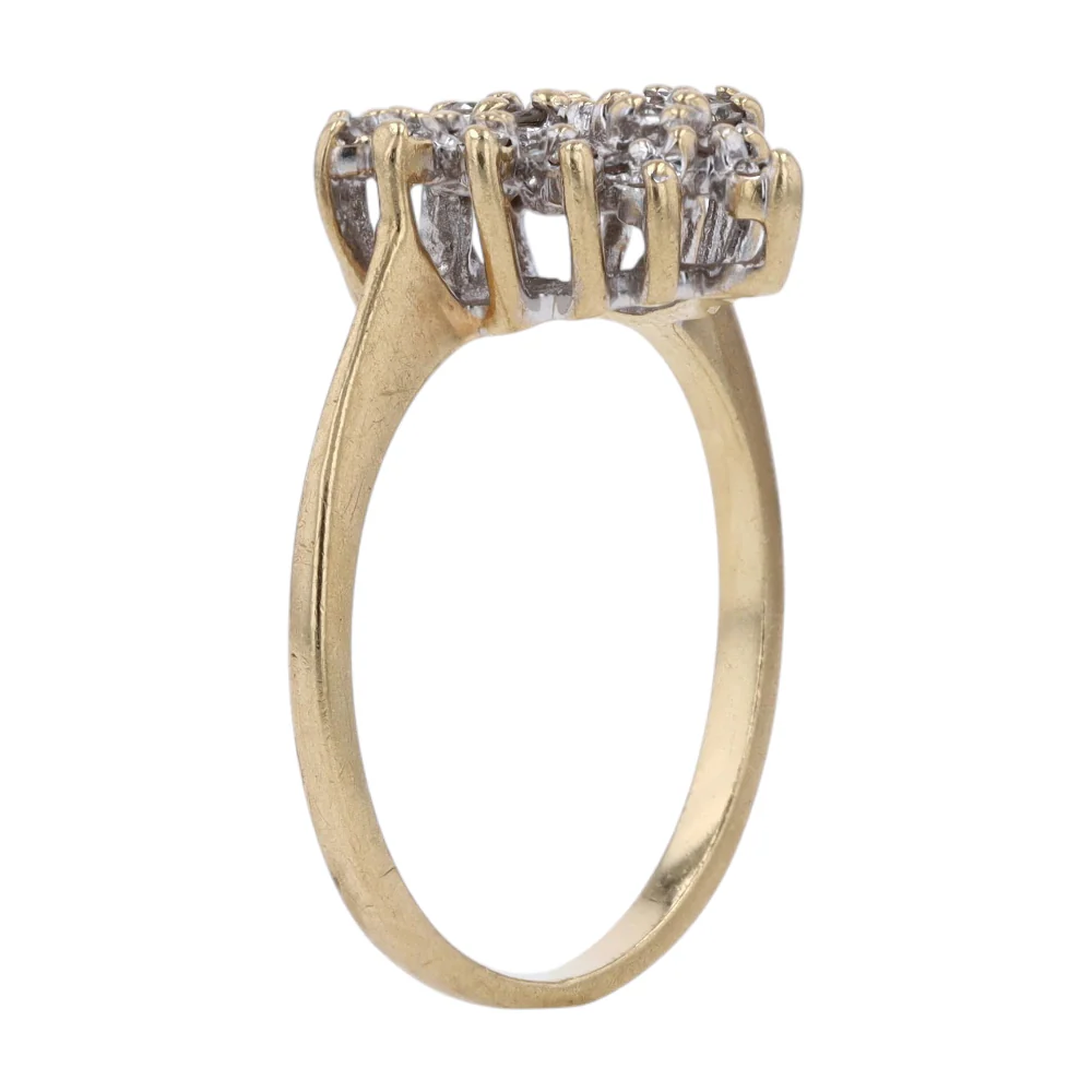 1/10 ctw 10K Yellow Gold Diamond Fashion Ring - Image 5