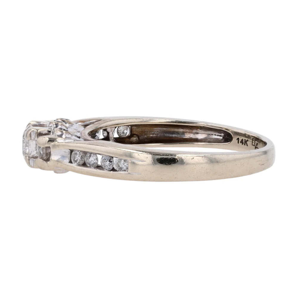 1/2 ctw 14K White Gold Diamond Engagement Ring - Image 2