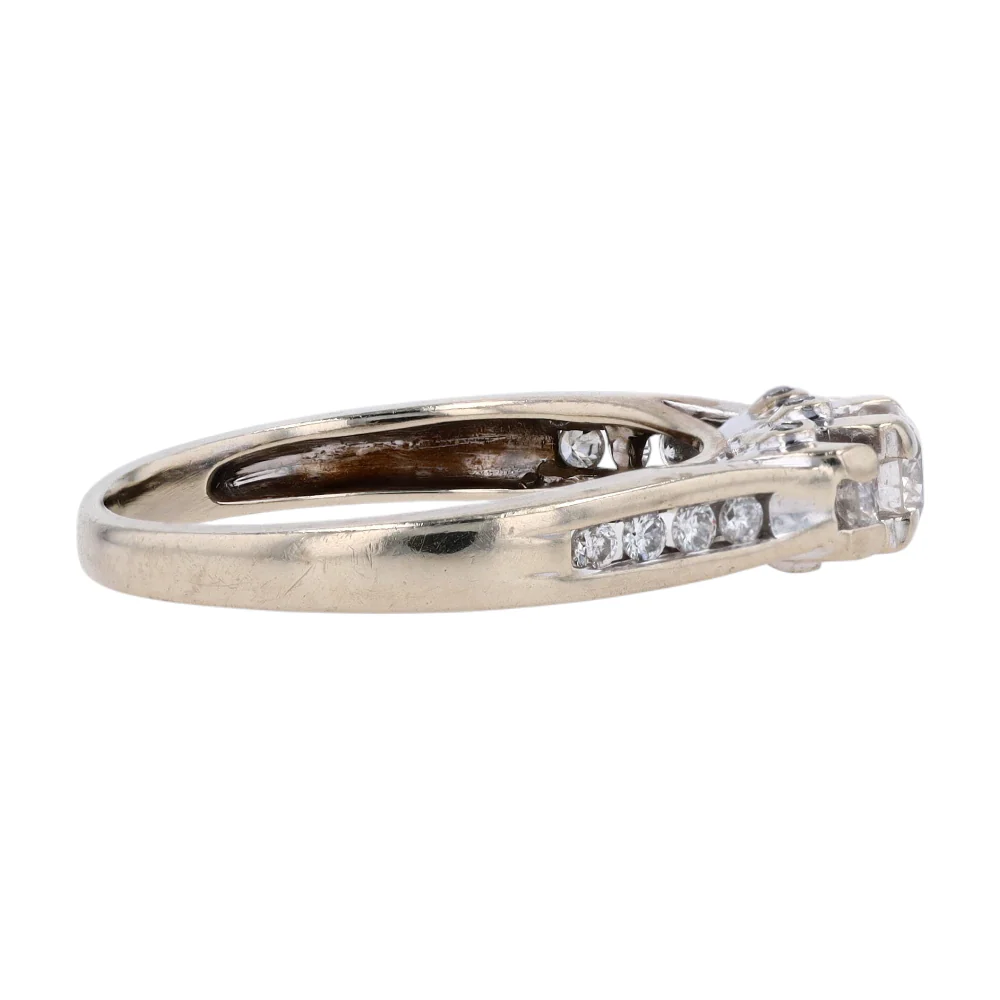 1/2 ctw 14K White Gold Diamond Engagement Ring - Image 4