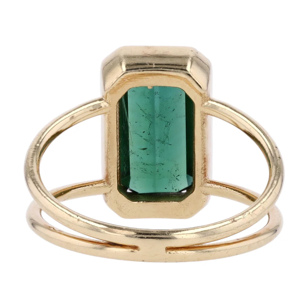 14K Yellow Gold Tourmaline Fashion Ring - Image 3