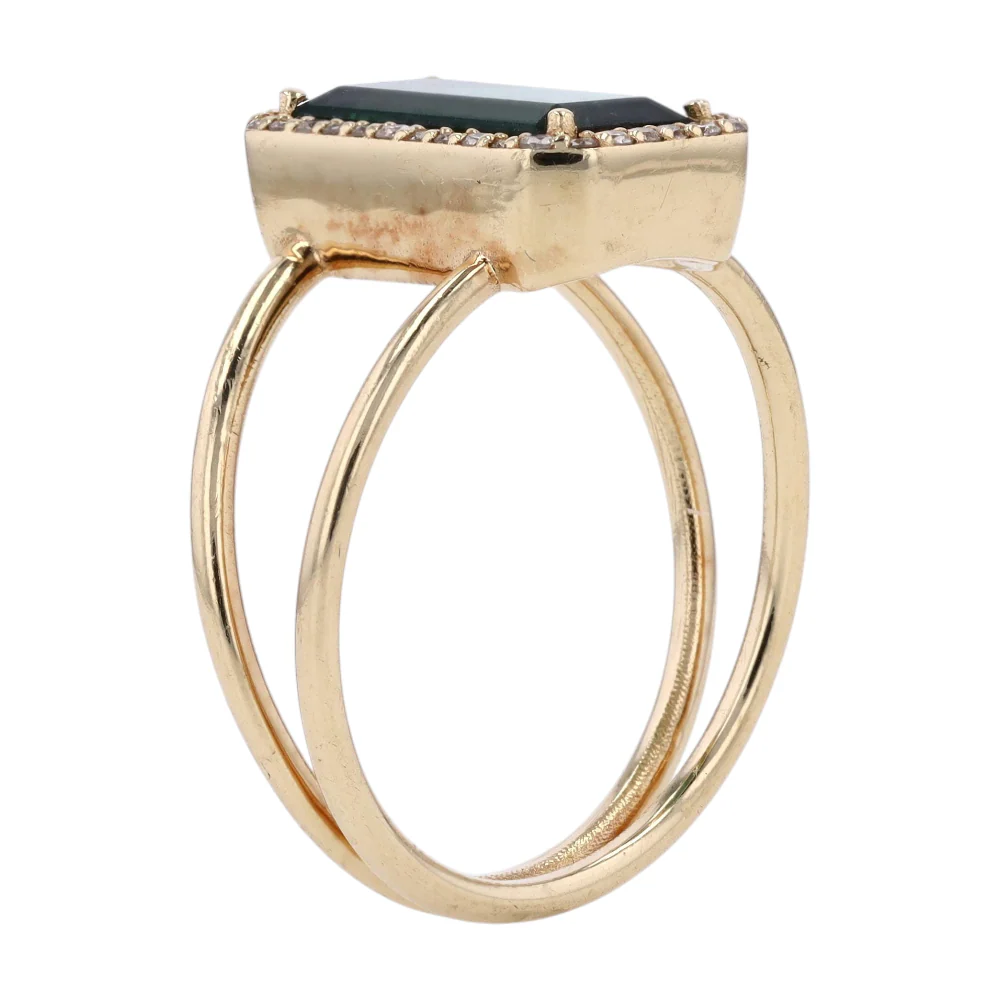 14K Yellow Gold Tourmaline Fashion Ring - Image 5