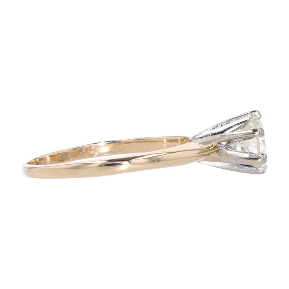 5/8 ctw 14K Two-Tone Gold Diamond Engagement Ring - Image 4