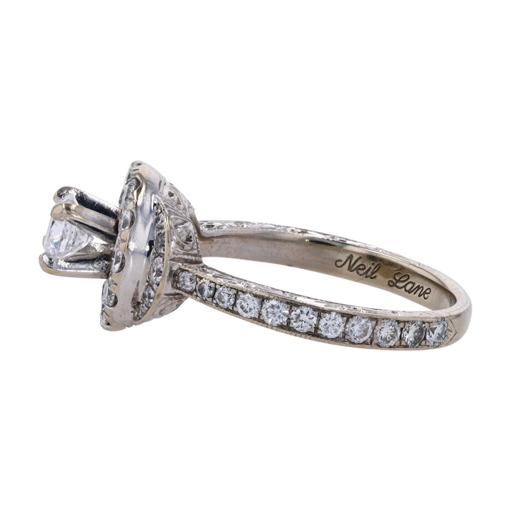 3/4 ctw 14K White Gold Diamond Engagement Ring - Image 2