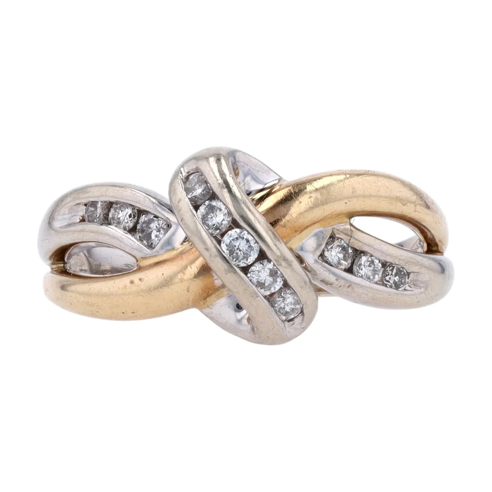 1/6 ctw 14K Two-Tone Gold Diamond Fashion Ring