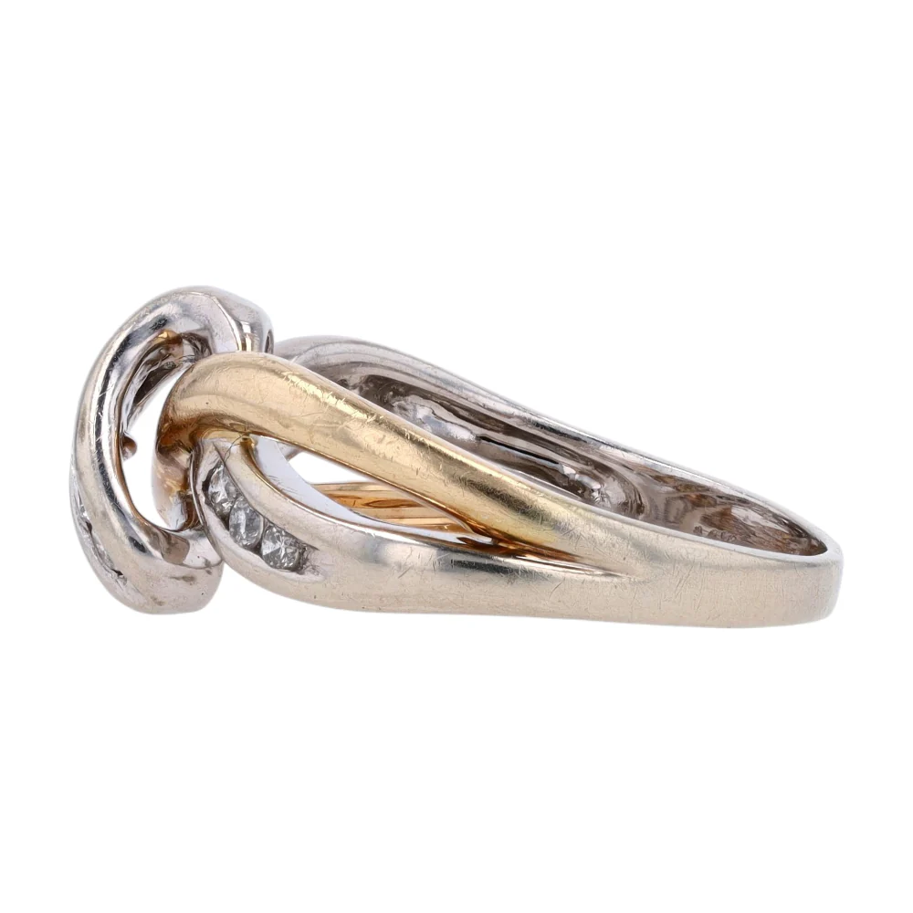 1/6 ctw 14K Two-Tone Gold Diamond Fashion Ring - Image 2