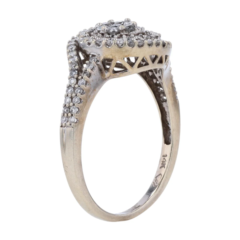 1/3 ctw 14K White Gold Diamond Fashion Ring - Image 5