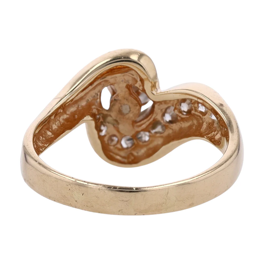 3/4 ctw 14K Yellow Gold Diamond Fashion Ring - Image 3
