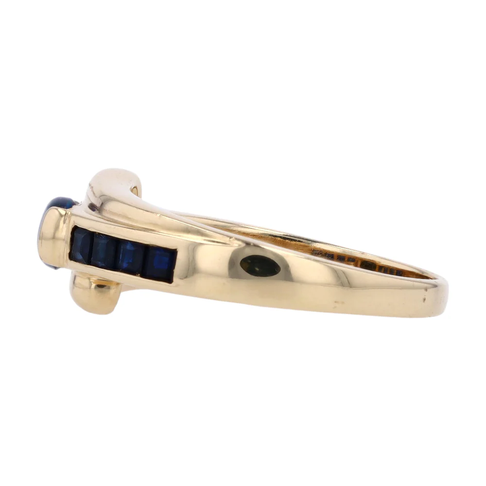 14K Yellow Gold Opal Band Ring - Image 2