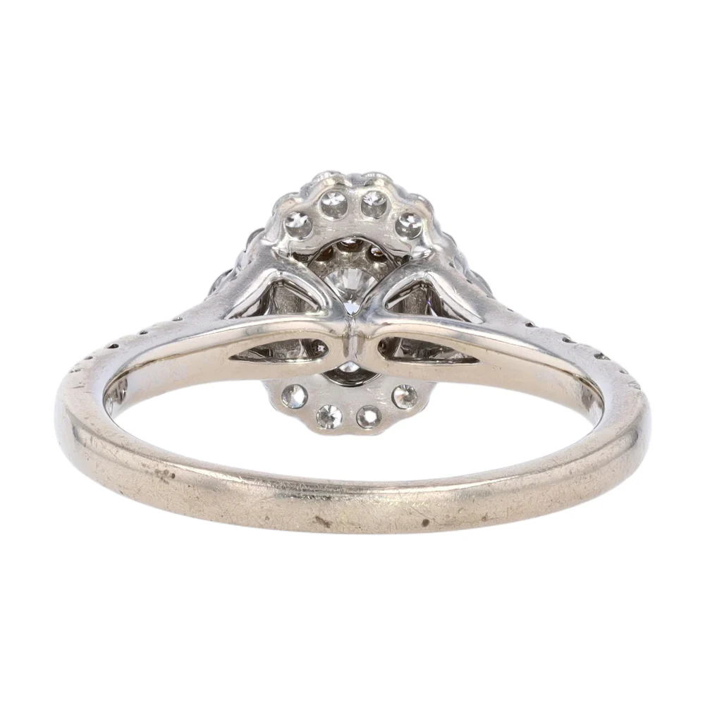 1/2 ctw 14K White Gold Diamond Engagement Ring - Image 3