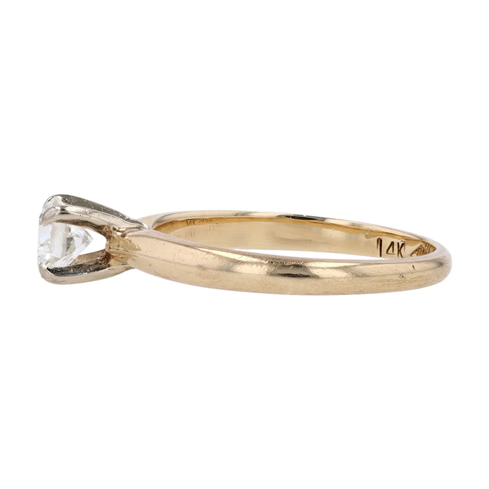 1/2 ct 14K Yellow Gold Diamond Engagement Ring - Image 2
