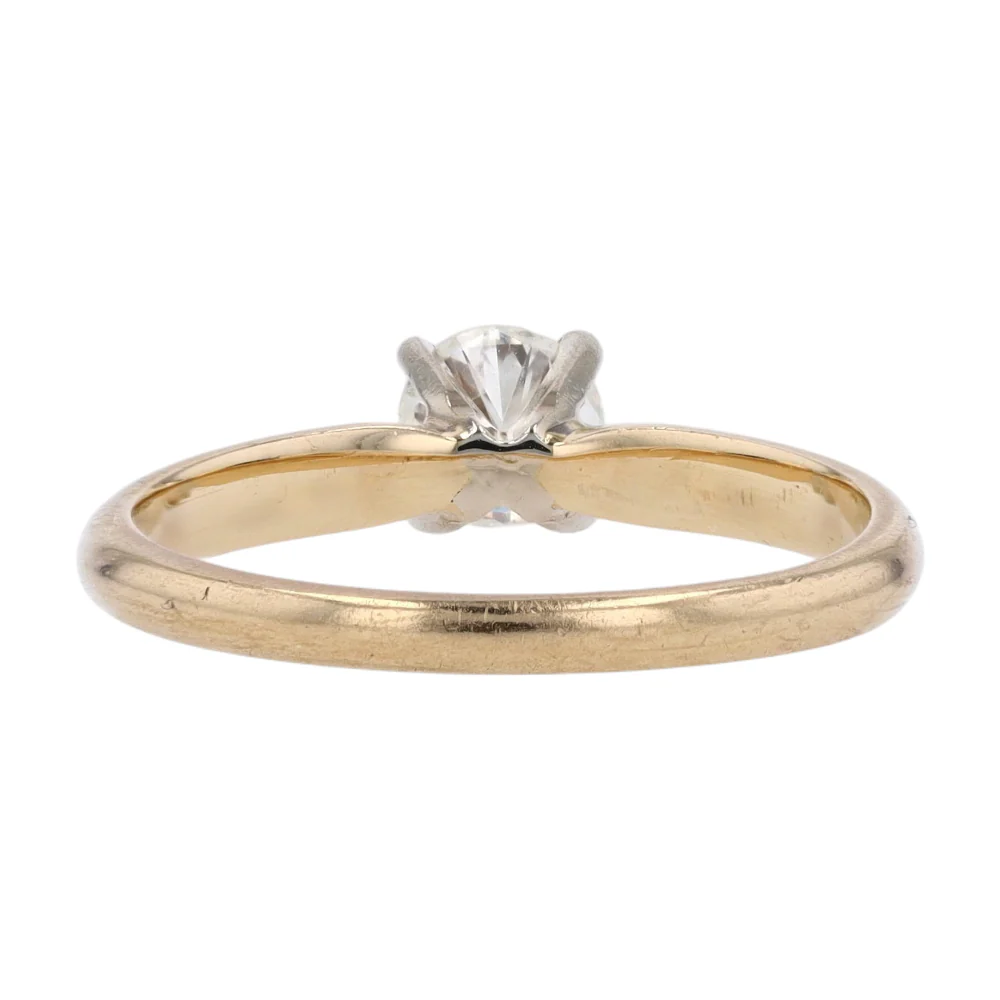 1/2 ct 14K Yellow Gold Diamond Engagement Ring - Image 3