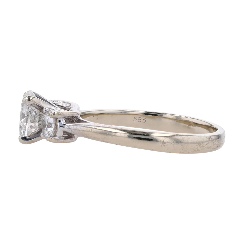 1 3/4 ctw 14K White Gold Diamond Engagement Ring - Image 2