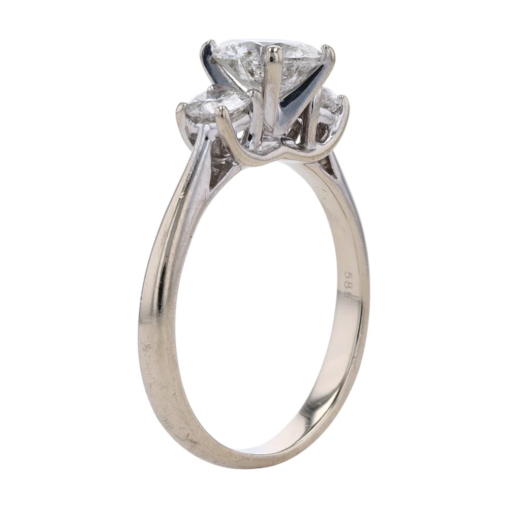 1 3/4 ctw 14K White Gold Diamond Engagement Ring - Image 5