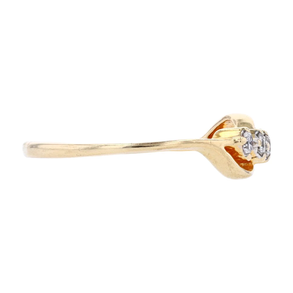 1/10 ctw 14K Yellow Gold Diamond Band Ring - Image 4