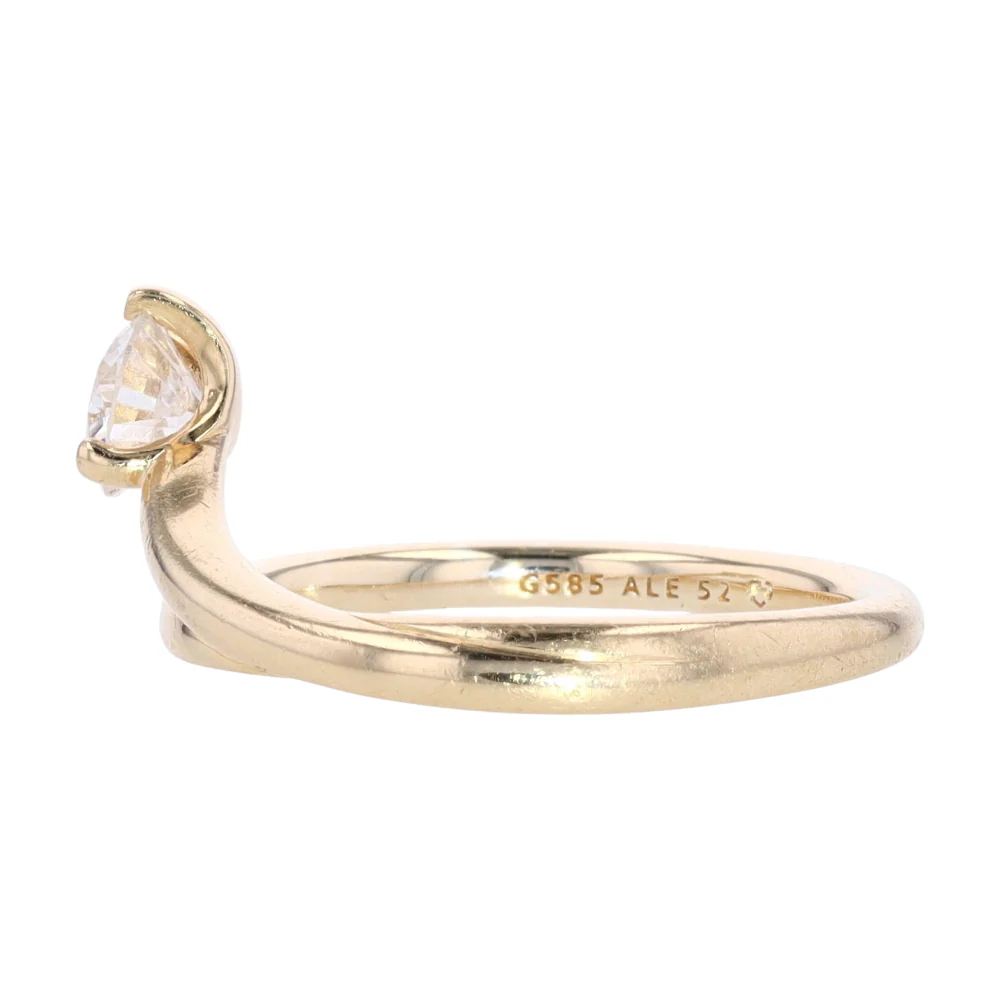1/2 ctw 14K Yellow Gold Lab Grown Diamond Fashion Ring - Image 2