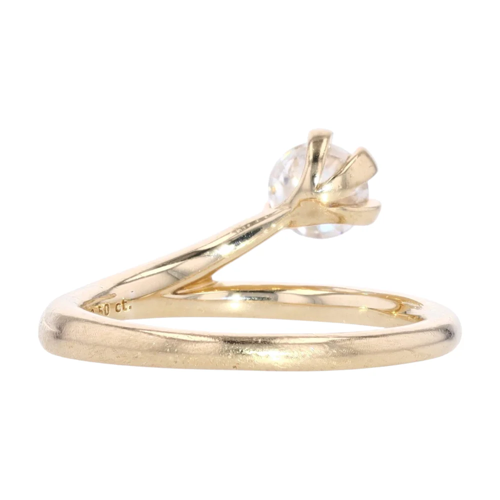 1/2 ctw 14K Yellow Gold Lab Grown Diamond Fashion Ring - Image 3