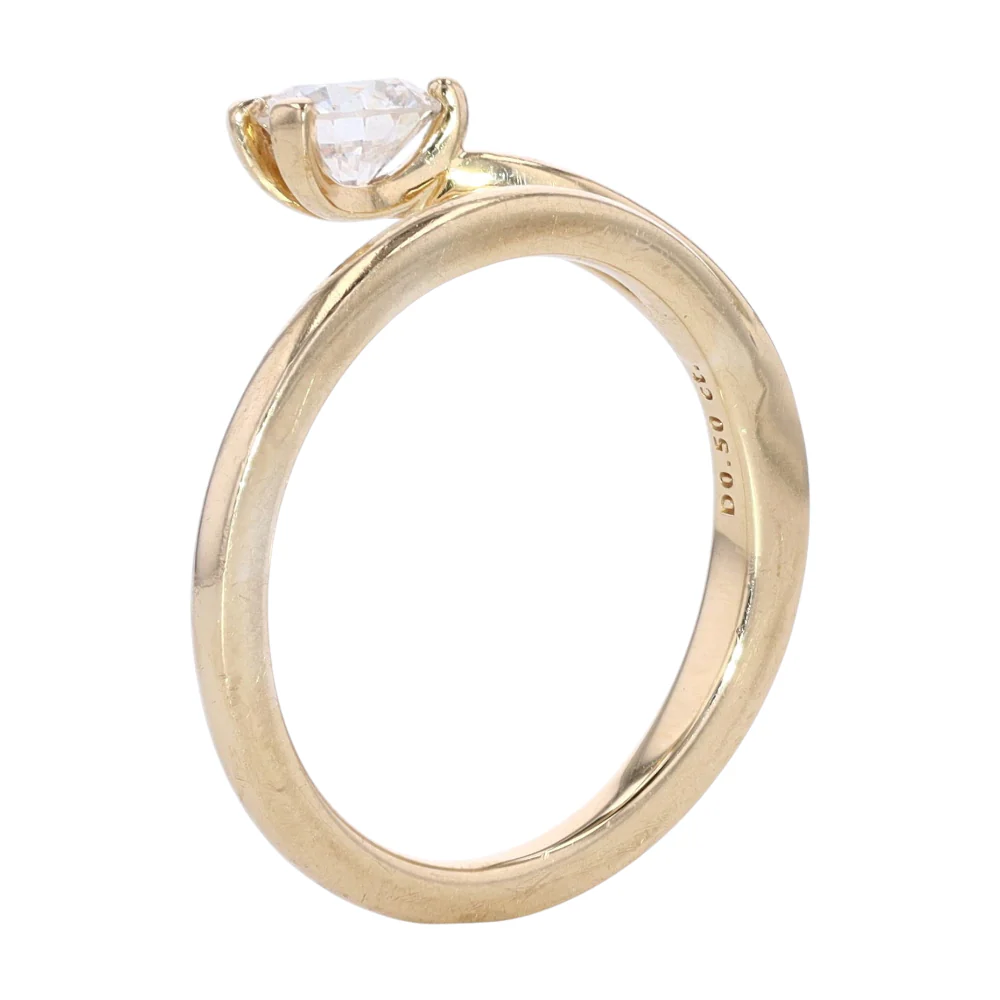 1/2 ctw 14K Yellow Gold Lab Grown Diamond Fashion Ring - Image 5