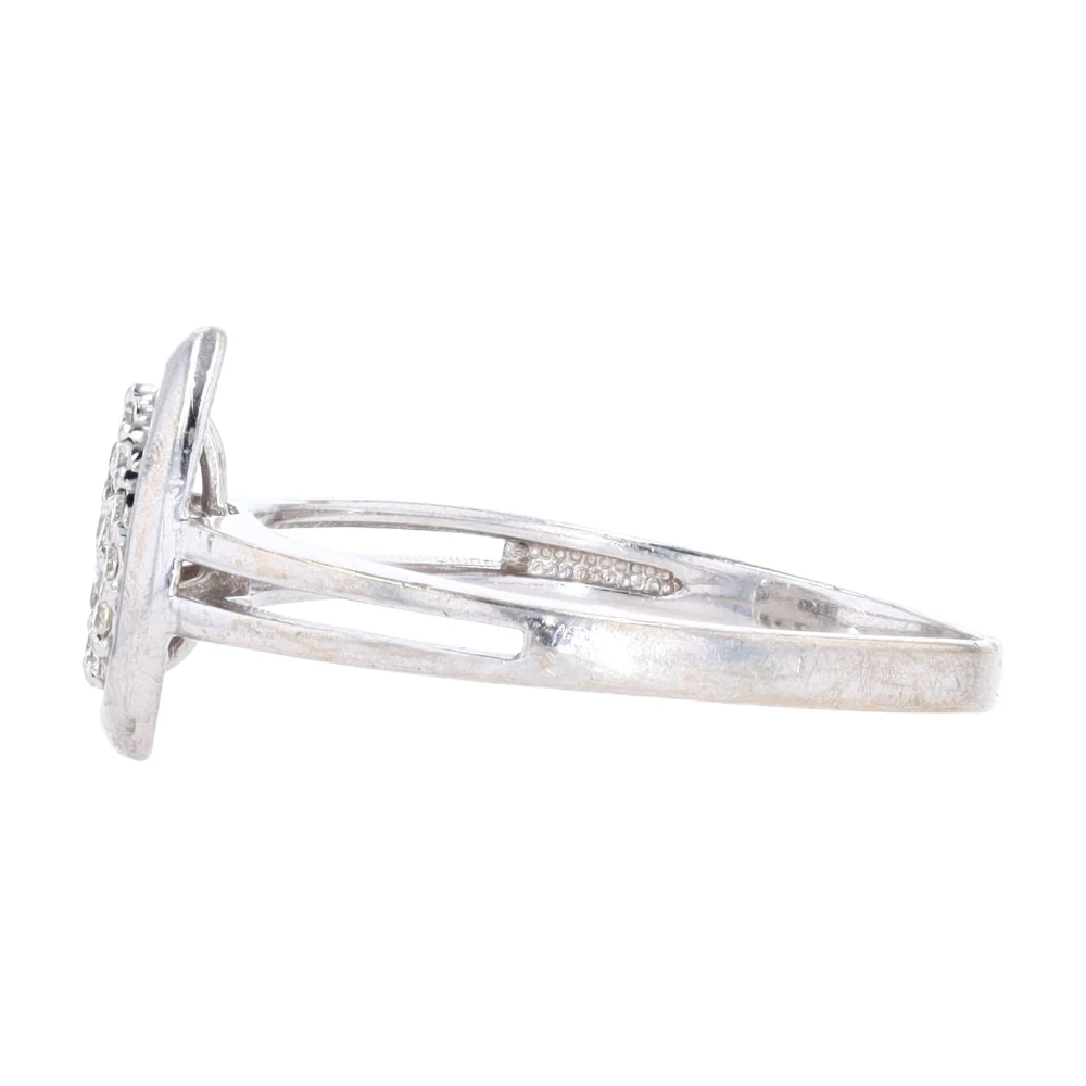 1/10 ctw 14K White Gold Diamond Fashion Ring - Image 2