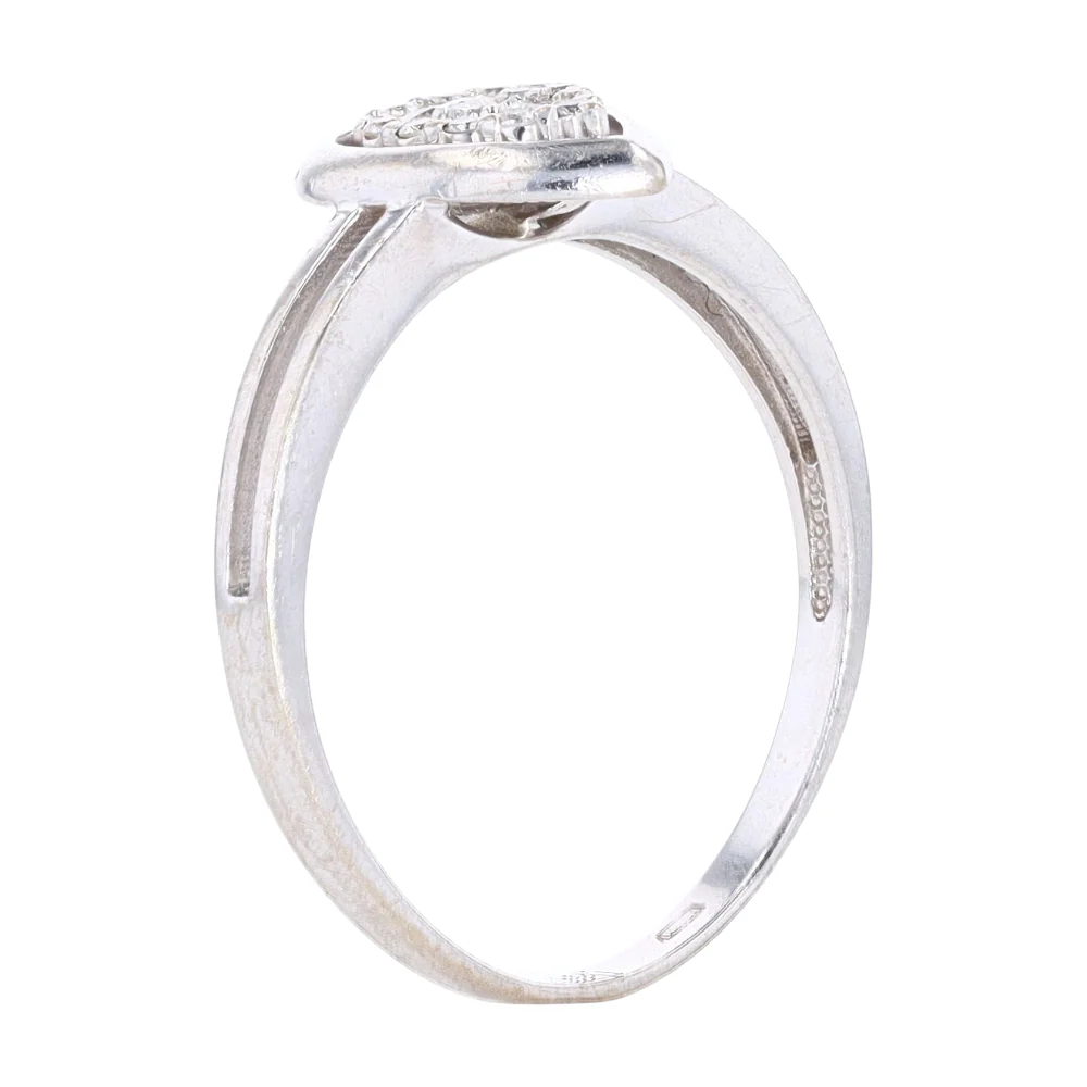 1/10 ctw 14K White Gold Diamond Fashion Ring - Image 5
