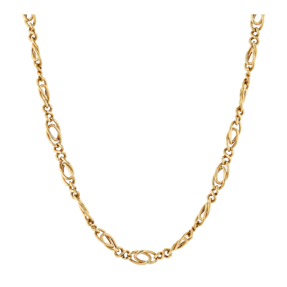 18K Yellow Gold Chain Necklace
