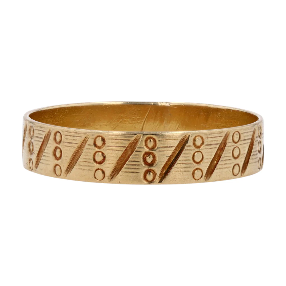 18K Yellow Gold Band - Image 2