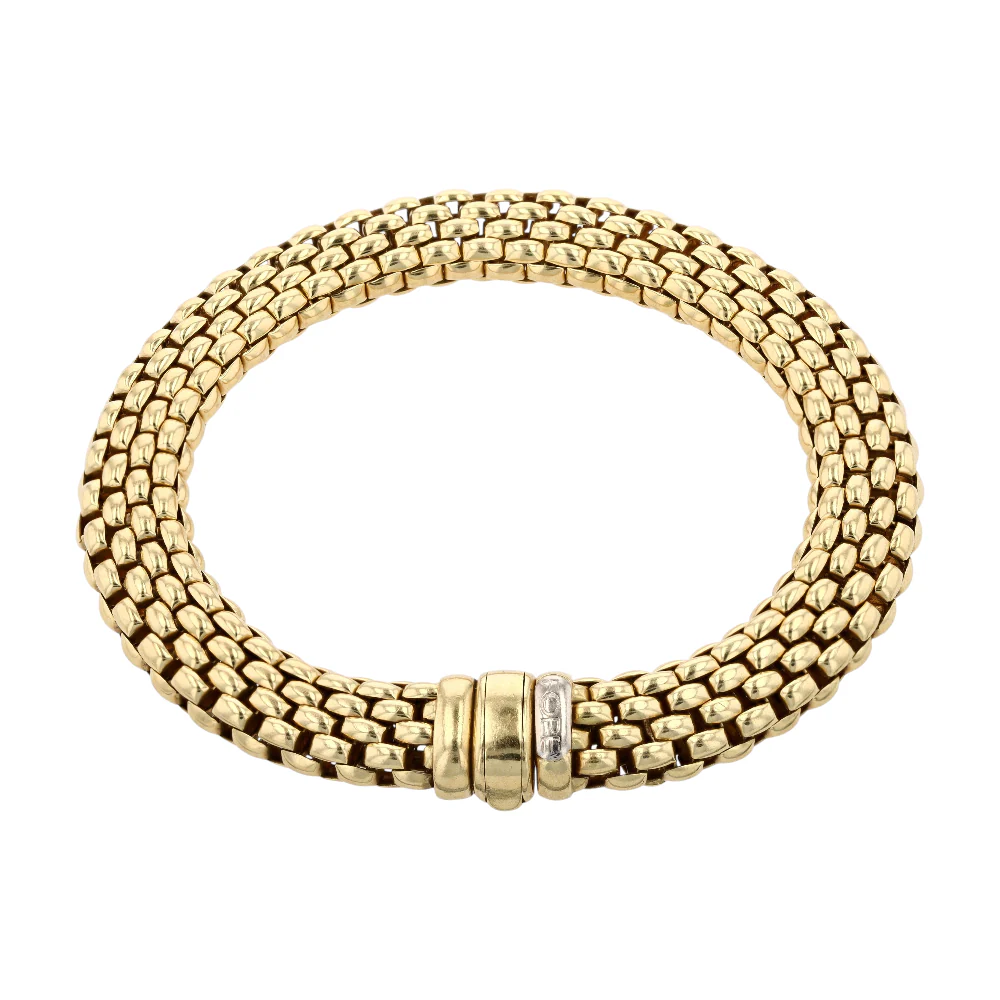 18K Yellow Gold Chain Bracelet