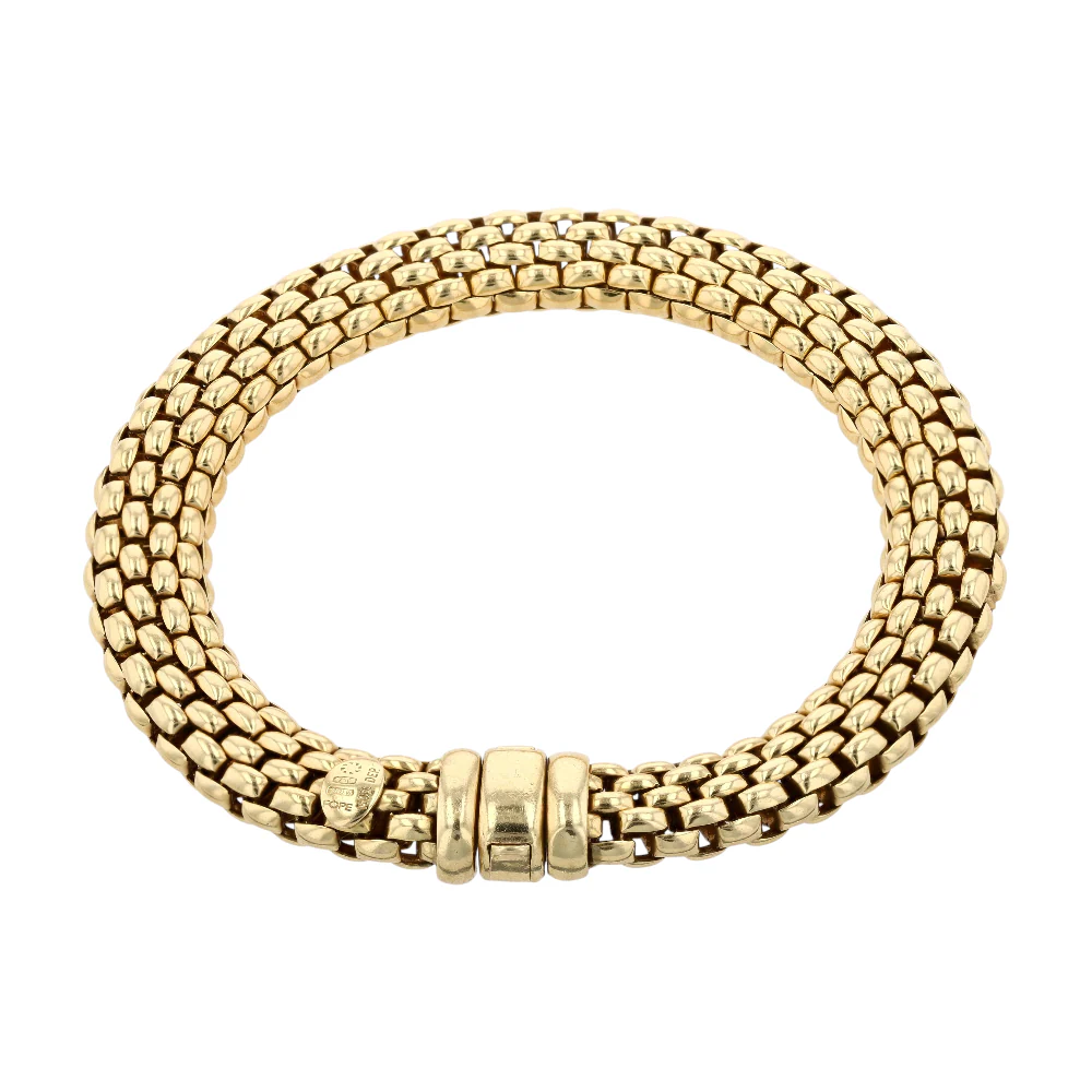 18K Yellow Gold Chain Bracelet - Image 2