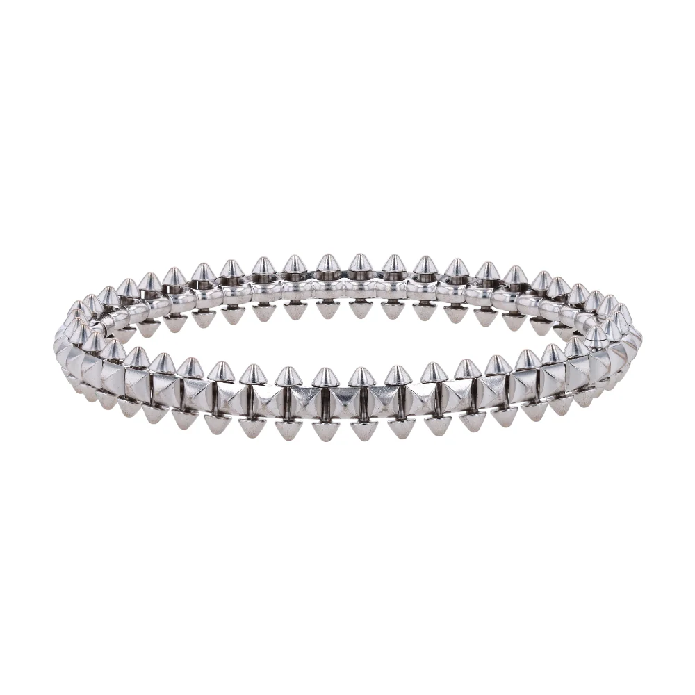 18K White Gold Bangle Bracelet