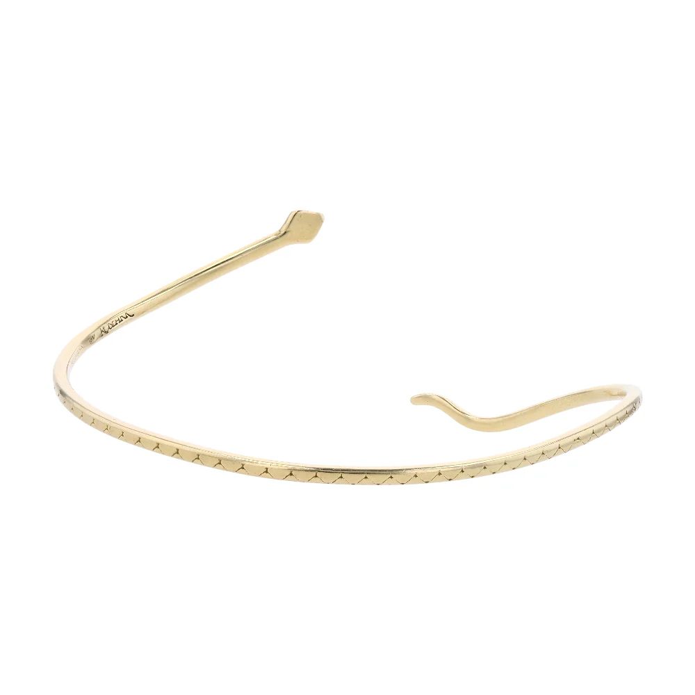 18K Yellow Gold Cuff Bracelet - Image 2