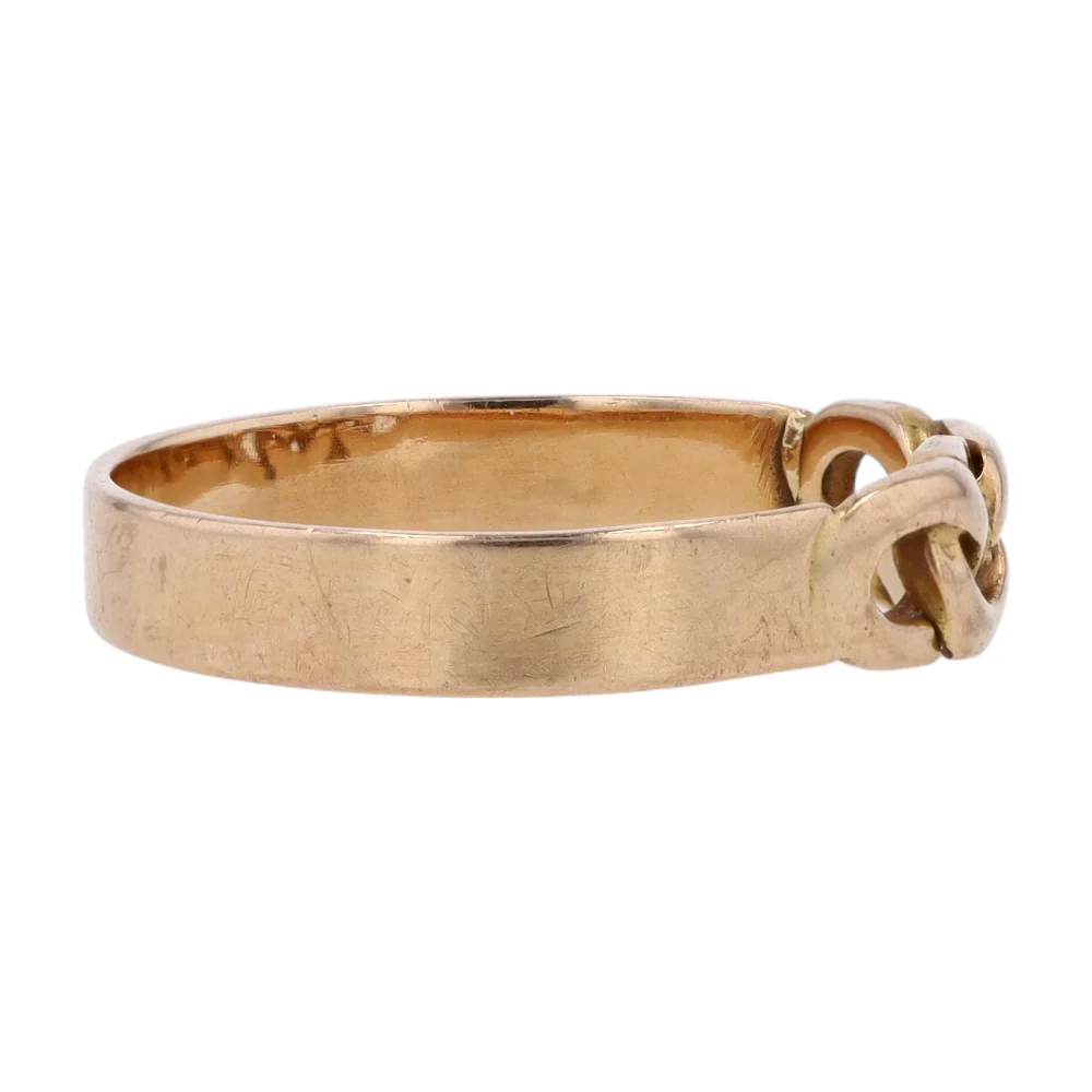 18K Yellow Gold Band Ring - Image 4
