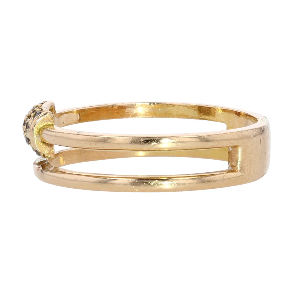 18K Yellow Gold Diamond Fashion Ring - Image 2