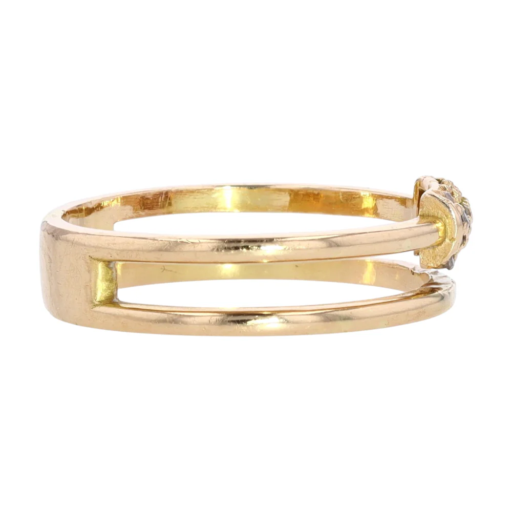 18K Yellow Gold Diamond Fashion Ring - Image 4