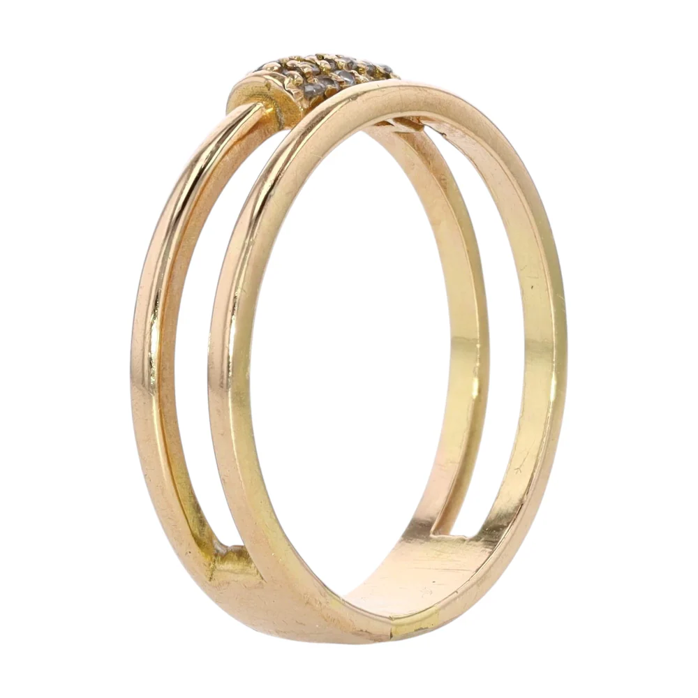 18K Yellow Gold Diamond Fashion Ring - Image 5