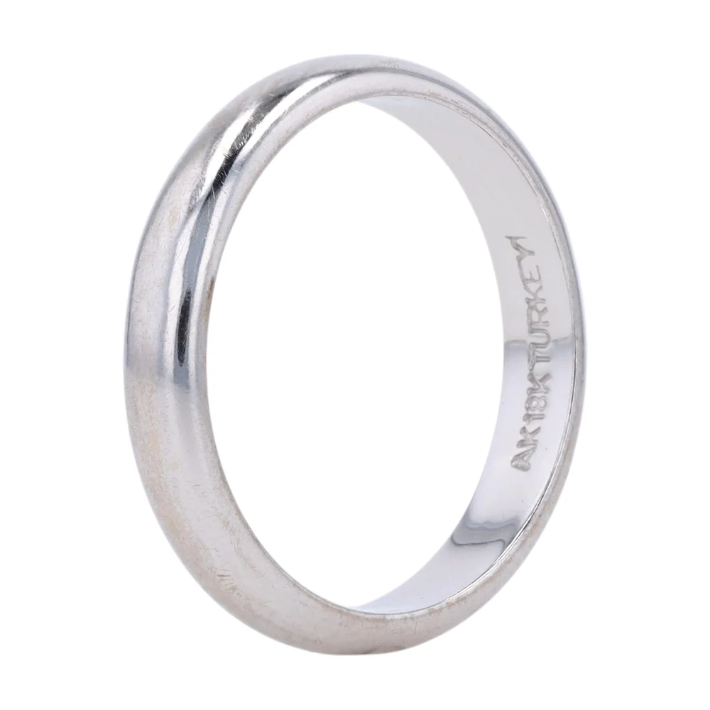 18K White Gold Band Ring - Image 3