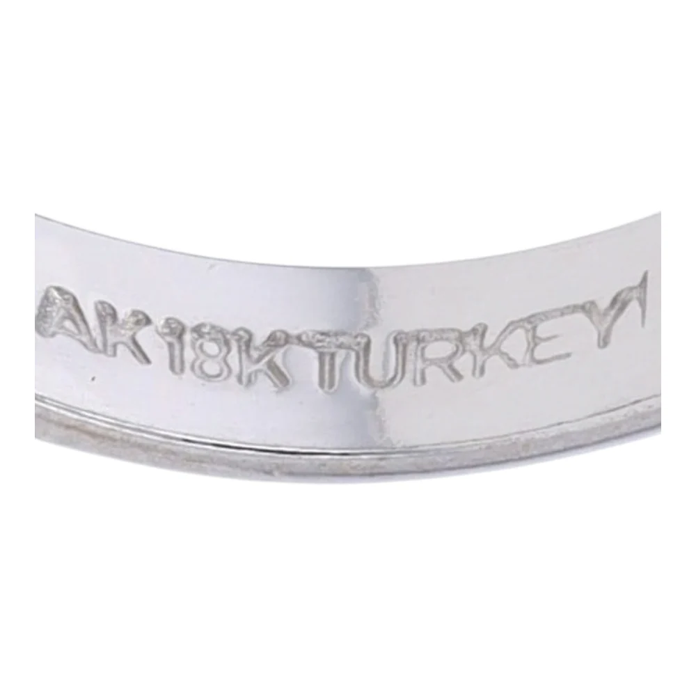 18K White Gold Band Ring - Image 4