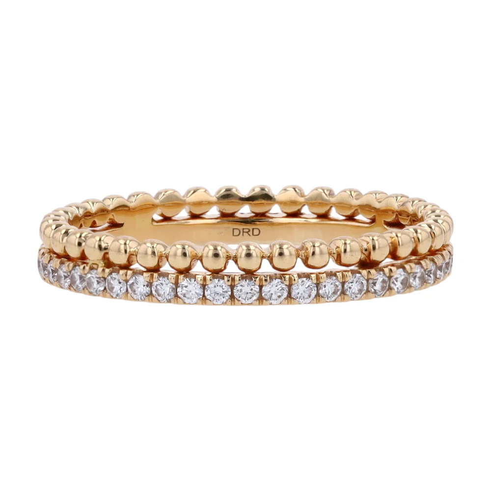 3/8 ctw 18K Yellow Gold Diamond Band Ring