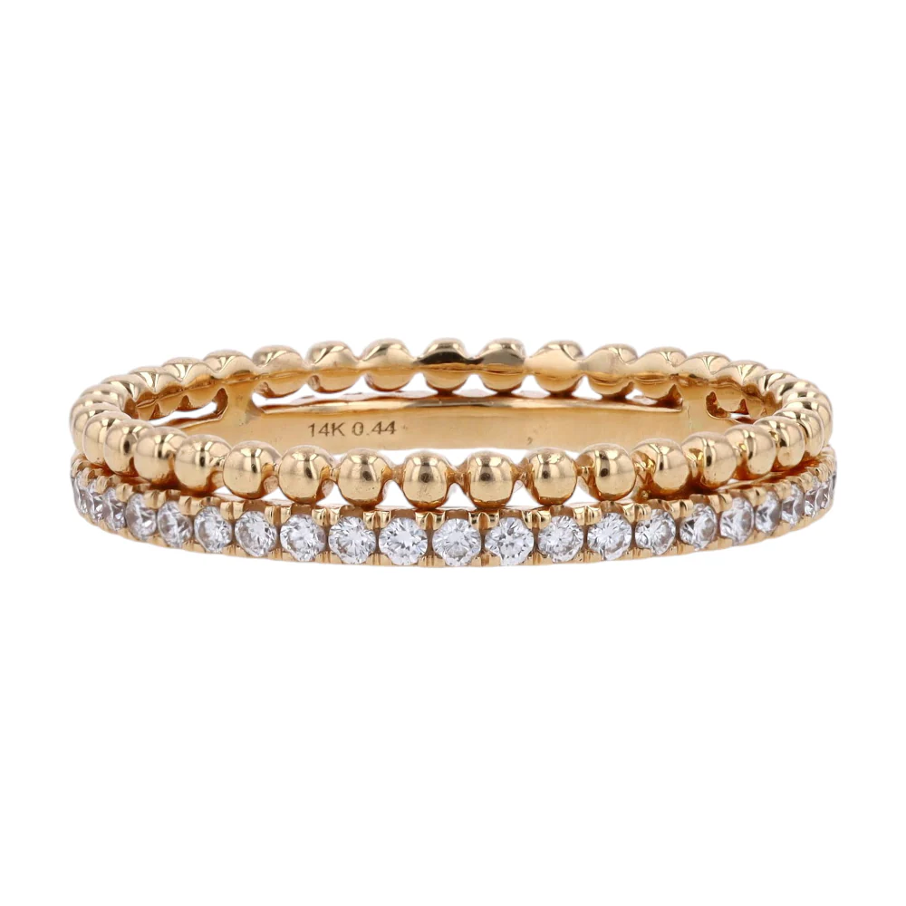 3/8 ctw 18K Yellow Gold Diamond Band Ring - Image 2