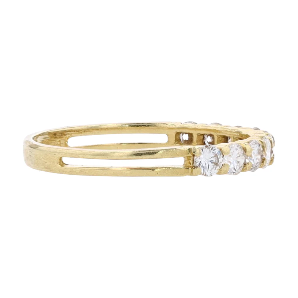1/2 ctw 18K Yellow Gold Diamond Band Ring - Image 4