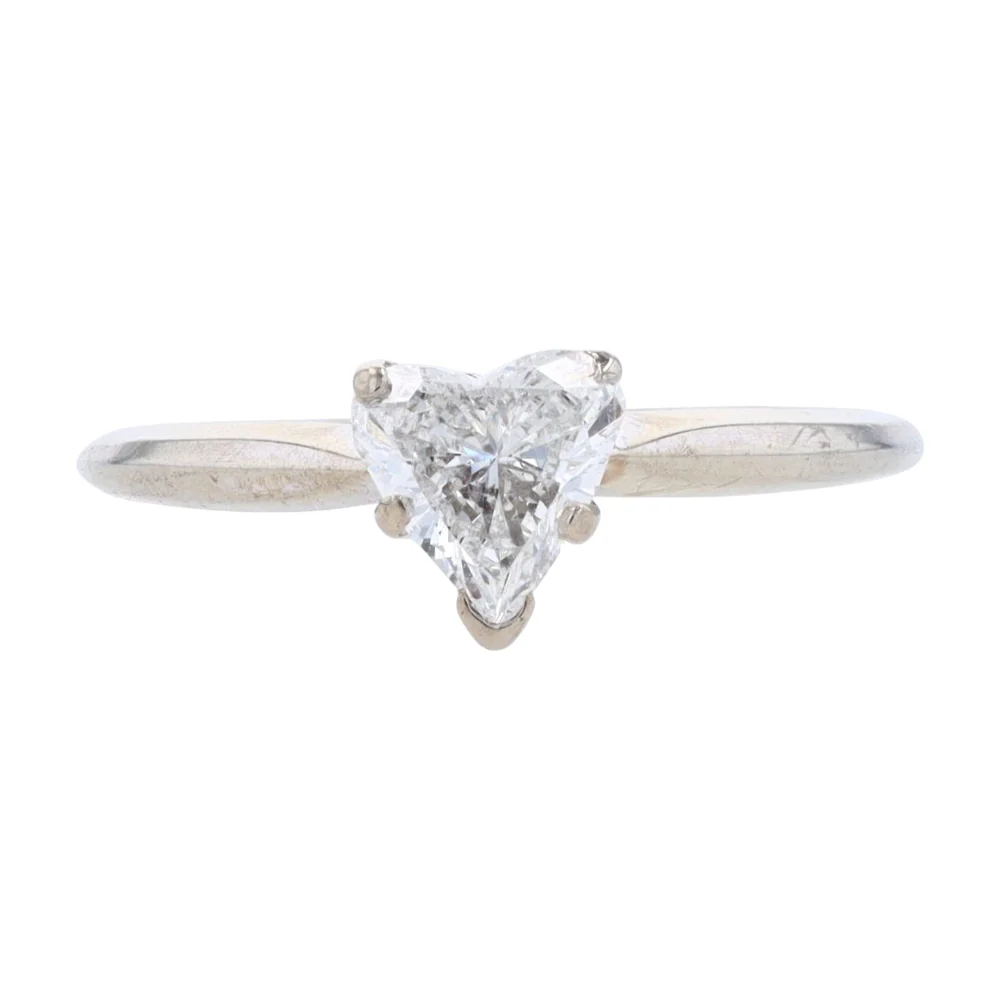3/4 ctw 18K White Gold Diamond Engagement Ring